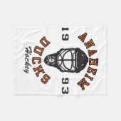 Anaheim Ducks Hockey Mask White Officially License フリースブランケット (正面(横))