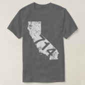 Anaheim Santa Ana Area Code 714 , California Gift  Tシャツ (デザイン正面)