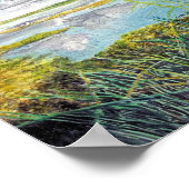 Anahuac、テキサス州水彩画 ポスター (角)