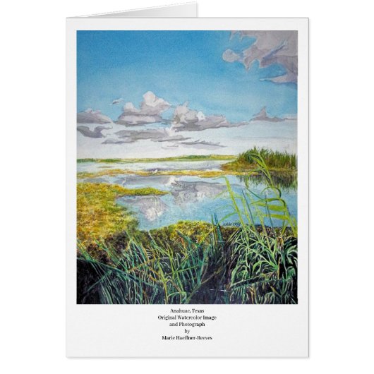 Anahuac、テキサス州：水彩画Marie Reeves撮影 (正面)