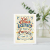 Anais Nin Courage Quotation ポストカード (スタンド正面)