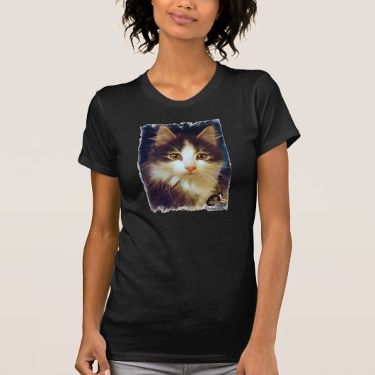Anakinの両脚猫、かわいい子ネコのTシャツのクローズアップ Tシャツ (正面)