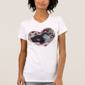 Anakin両脚猫のてんとう虫のハートの子ネコのTシャツ Tシャツ (正面)