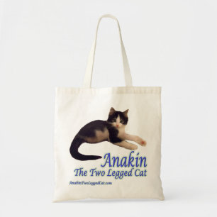 Anakin両脚猫のロゴ、かわいい子ネコのトートバック トートバッグ