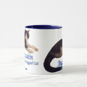 Anakin両脚猫のロゴ、かわいい子ネコのマグ マグカップ (中央)