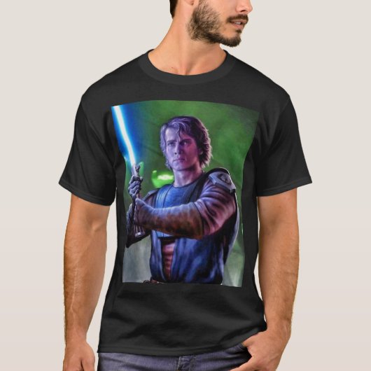 Anakin Skywalker – The Chosen One Blue Saber Tシャツ (正面)