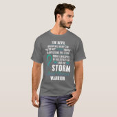 ANALがんサバイバー 嵐となる Tシャツ (正面フル)
