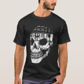 Analog Modular Synthesizer Skull Music Synth Nerd Tシャツ (正面)