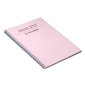 Analyst In Progress シンプルPastelノートブック ノートブック (右側)
