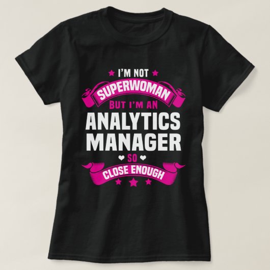 Analytics Manager Tシャツ (デザイン正面)