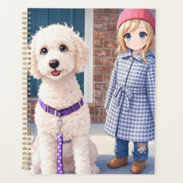 Anami Large Planner Girl & Puppy Best Friends プランナー手帳