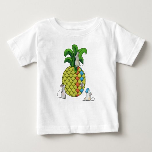 Ananas nähen ベビーTシャツ (正面)