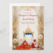 Anand Karaj invitations Digital Sikh Wedding cards 招待状 (正面/裏面)