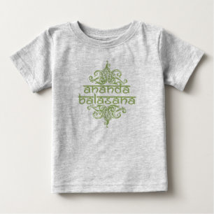 anandaのbalasana (幸せなベビー) ベビーTシャツ