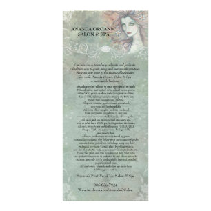 Ananda Organic Salon and Spa ラックカード