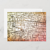 Anarbor、MIヴィンテージマップ ポストカード (正面/裏面)