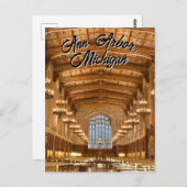 Anarbor, Michigan Quad Libraryポストカード ポストカード (正面/裏面)