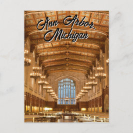 Anarbor, Michigan Quad Libraryポストカード ポストカード