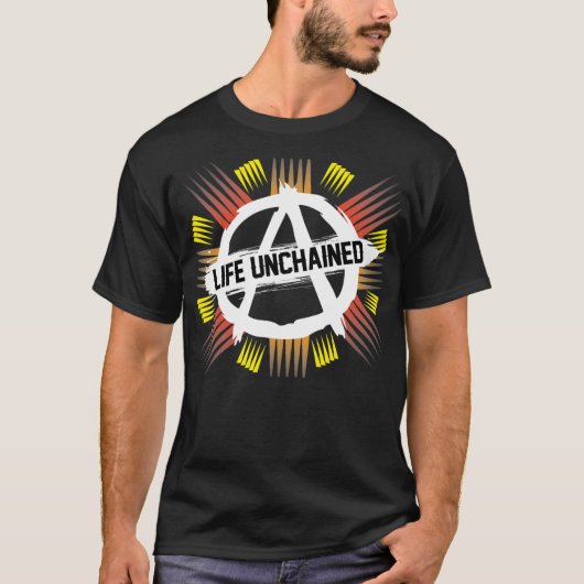 Anarchapulcoの黒いティー Tシャツ (正面)