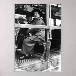 Anarchist Emma Goldman on a Street Car ポスター