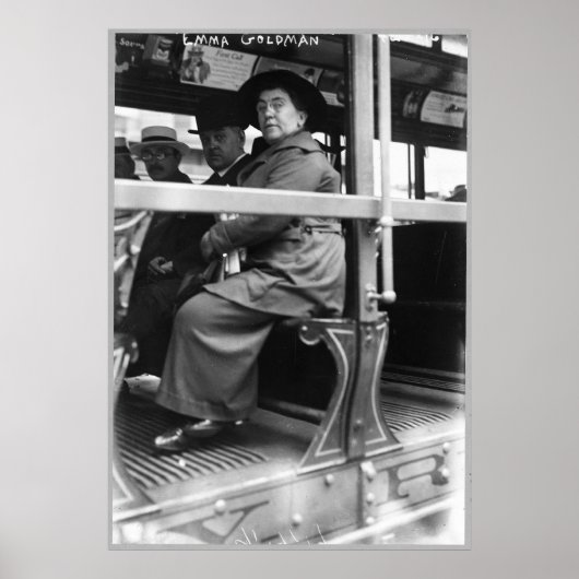 Anarchist Emma Goldman on a Street Car ポスター (正面)
