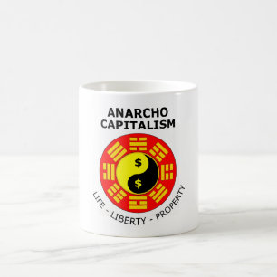 Anarchoの資本主義-生命、自由、特性 コーヒーマグカップ