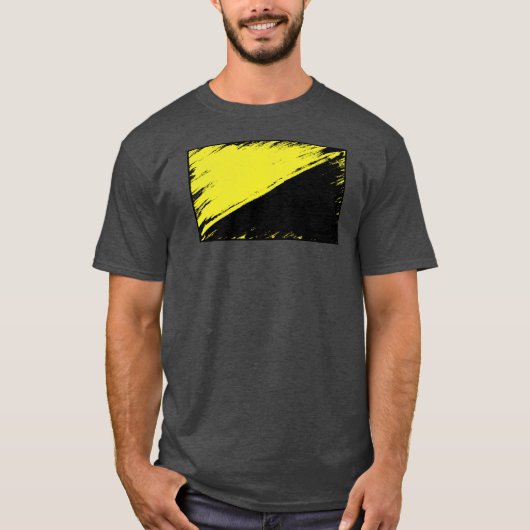 Anarcho資本家の旗のTシャツ Tシャツ (正面)