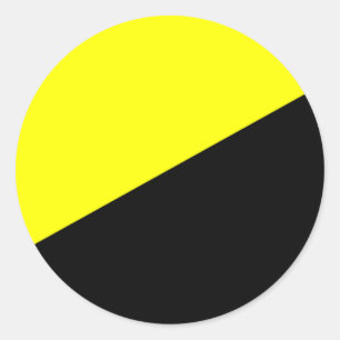 Anarcho資本家の旗 ラウンドシール