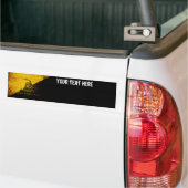 Anarcho黒くグランジなガズデンの旗 バンパーステッカー (トラック上)