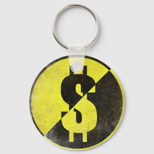 Anarcho-Capitistフカッコいいラグ付きキーチェーン キーホルダー (正面)