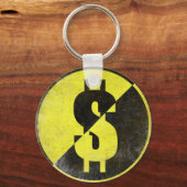 Anarcho-Capitistフカッコいいラグ付きキーチェーン キーホルダー (正面)