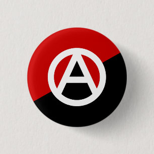 Anarcho Syndicalismの記号ボタン、旗のデザインsm 缶バッジ