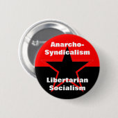 anarcho syndicalism自由主義的な社会主義ボタン 缶バッジ (正面&裏面)