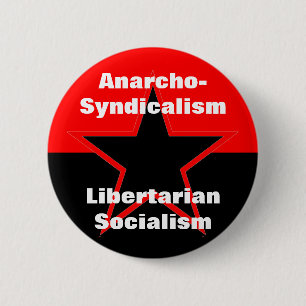 anarcho syndicalism自由主義的な社会主義ボタン 缶バッジ
