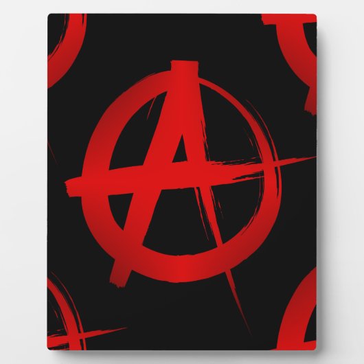 Anarchy symbol フォトプラーク (正面)