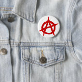 Anarchy symbol red punk music culture sign chaos p 缶バッジ (インサイチュ)