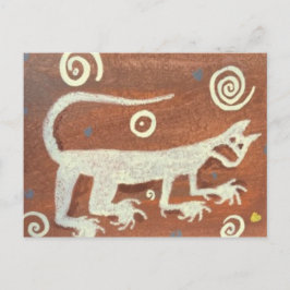 Anasazi Petroglyphマウンテンライオン、 ポストカード