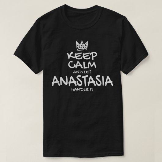 Anastasia保 Calm名パーソナライズされたIinttic Fr Tシャツ (デザイン正面)