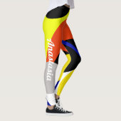 Anastasia名前の追加抽象芸術アートレギンス レギンス (右)