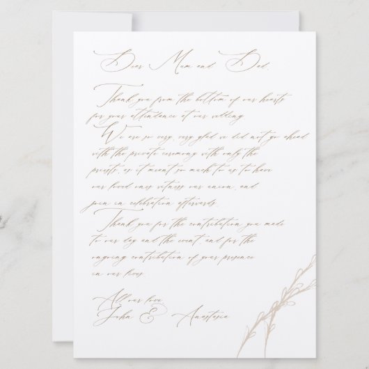 Anastasia & Johnカスタムウェディング 招待状 (正面)