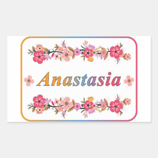 Anastasia Name 長方形シール