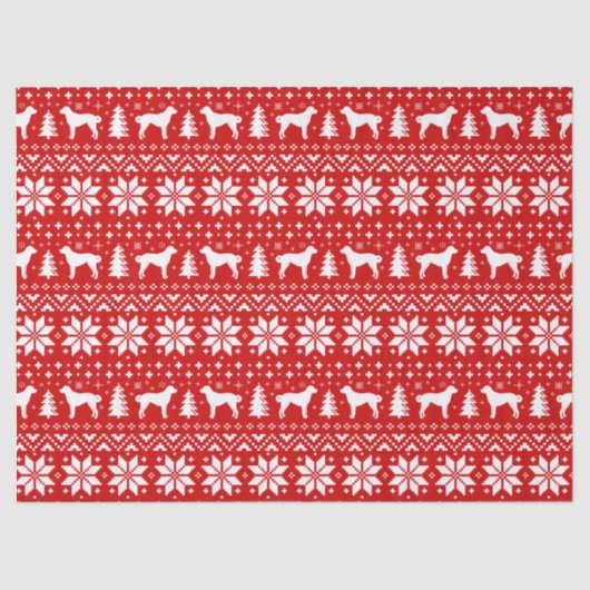 Anatolian羊飼い犬のクリスマスパターン 薄葉紙 (正面)