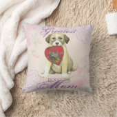 Anatolian羊飼い犬のハートのお母さん クッション (ブランケット)