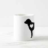 Anatolian羊飼い犬のハートのマグ コーヒーマグカップ (中央)