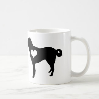 Anatolian羊飼い犬のハートのマグ コーヒーマグカップ