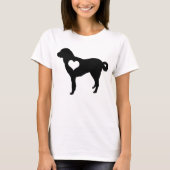 Anatolian羊飼い犬のハートのTシャツ Tシャツ (正面)
