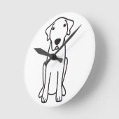 Anatolian羊飼い犬の漫画 ラウンド壁時計 (傾斜)