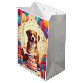 Anatolian Shepherd Birthday Celebration ミディアムペーパーバッグ (裏面アングル)