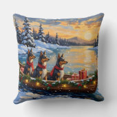 Anatolian Shepherd Christmas Boat Holiday クッション (裏面)