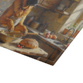 Anatolian Shepherd Cooking in Kitchen カッティングボード (角)